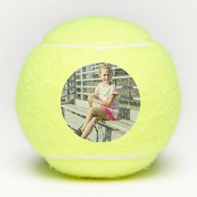 Personalized Player Photo Tennis Balls (Front)
