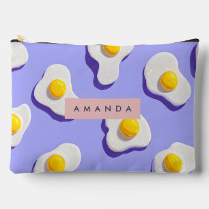 Personalized Playful Sunny Side Up Eggs Accessory Pouch