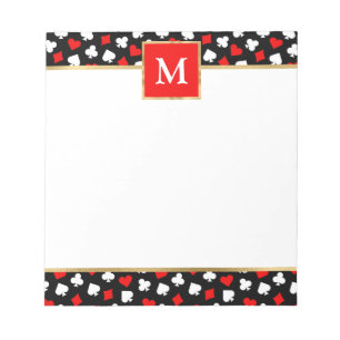 Personalized Playing Card Suit Notepad