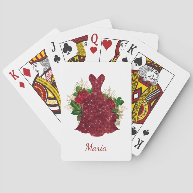 Personalized Playing Cards for Bridesmaids (Back)