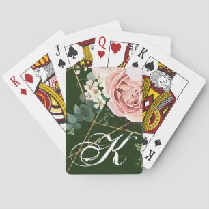 Personalized Playing Cards Geometric Garden Hunter