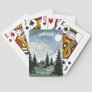 Personalized Playing Cards Mountain Camp