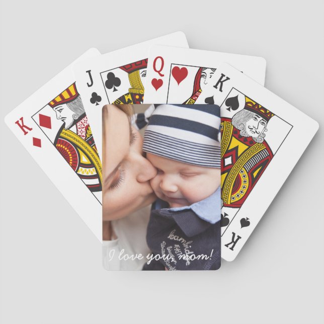 Personalized Playing Cards Unique Gifts For Mom (Back)