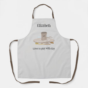 Personalized Plays With Clay All-Over Print Apron