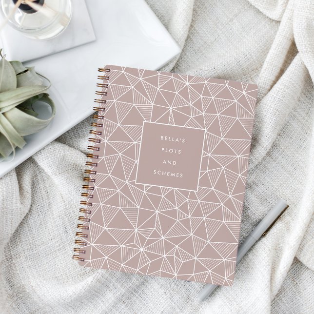 Personalized Plots & Schemes Geometric Pattern Notebook (Creator Uploaded)