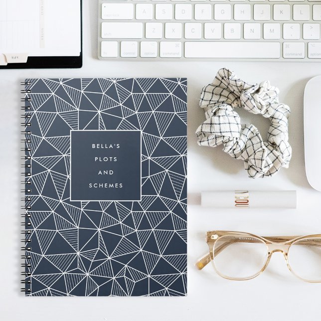 Personalized Plots & Schemes Geometric Pattern Notebook (Creator Uploaded)