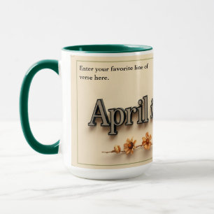 Personalized Poetry in Bloom Aesthetic Gift Mug