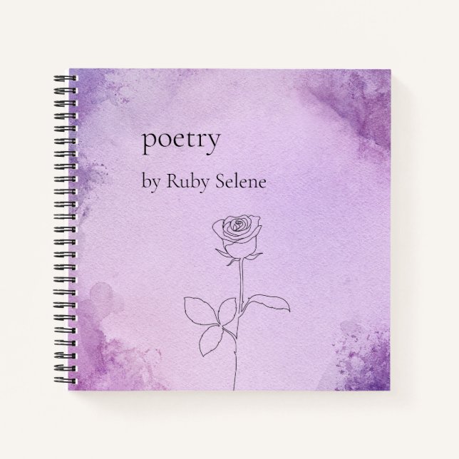 Personalized poetry notebook (Front)