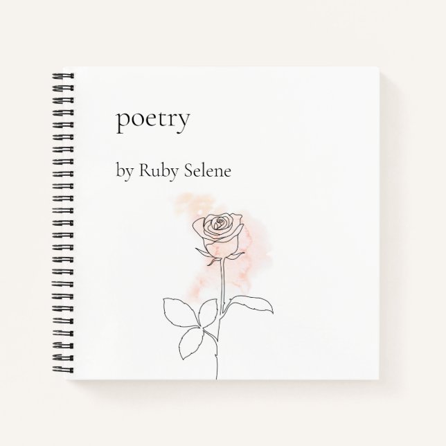 Personalized poetry notebook (Front)