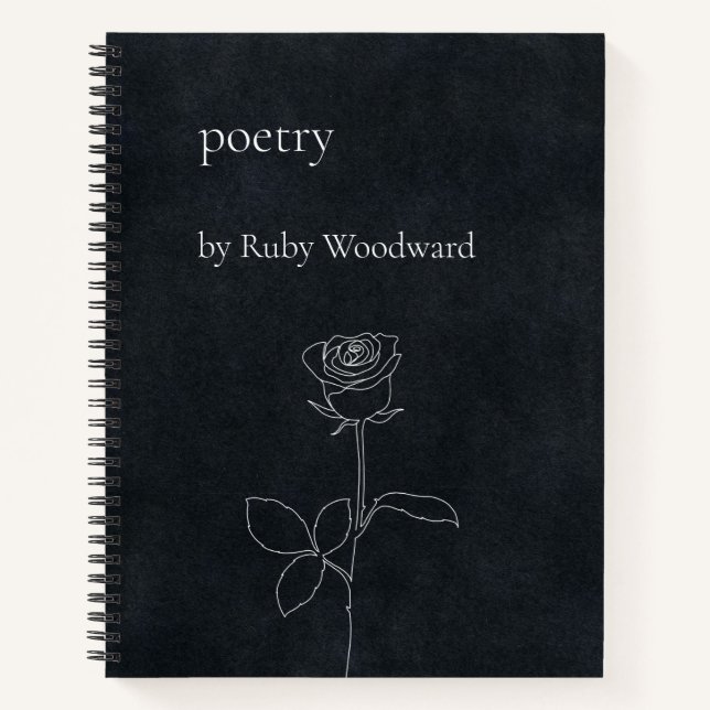 Personalized poetry notebook (Front)