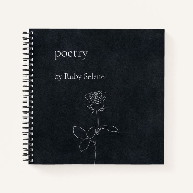 Personalized poetry notebook (Front)