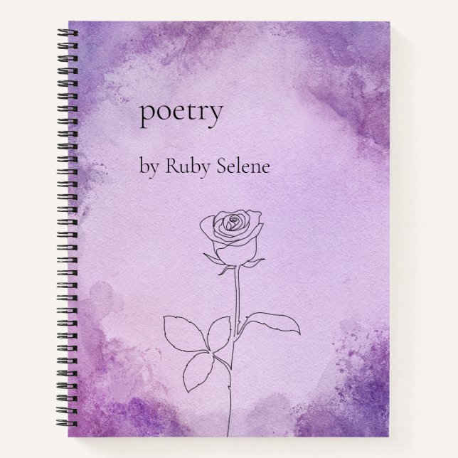 Personalized poetry notebook (Front)