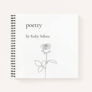 Personalized poetry notebook