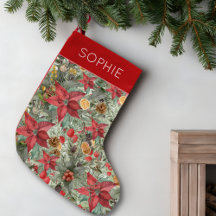 Personalized Poinsettia Christmas Gift for Her