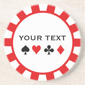 Personalized Poker Chip coasters