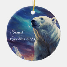 Personalized Polar Bear Ornament
