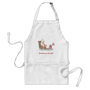 Personalized Polar Bear Penguin Friends Grandmom Standard Apron