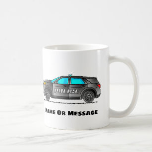 Personalized Police Car Chief Officer Cop Vehicle Coffee Mug