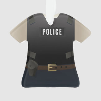 Personalized Police Christmas Holiday Ornament