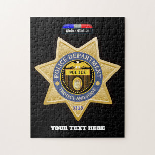Personalized Police Department Jigsaw Puzzle