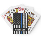 Personalized Police Flag Thin Blue Line