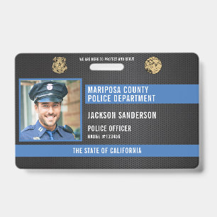 Personalized Police Law Enforcement Employee ID Badge