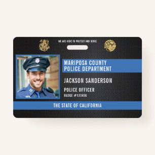 Personalized Police Law Enforcement Employee ID Badge