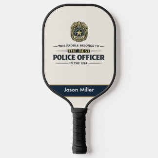 Personalized Police Officer Pickleball Paddle