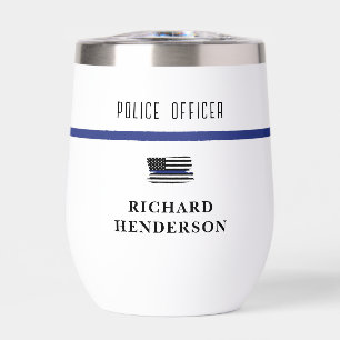 Personalized Police Officer Thin Blue Line