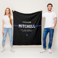 Personalized Police Officer Thin Blue Line