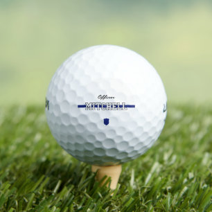 Personalized Police Officer Thin Blue Line Golf Balls