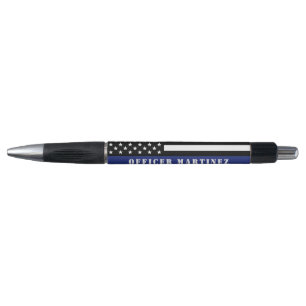 Personalized Police Officer Thin Blue Line Police Pen