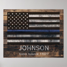 Personalized Police Poster
