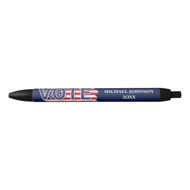 Personalized Political Campaign Election   Blue Ink Pen (Front)