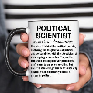 Personalized Political Scientist Definition Two-Tone Coffee Mug