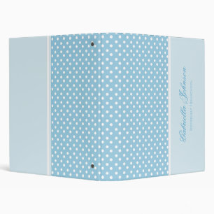 Personalized Polka Dot Binder