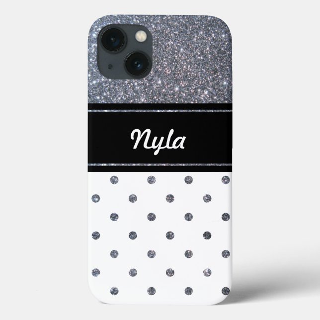 Personalized Polka Dot iPhone 6, Tough Xtreme Case-Mate iPhone Case (Back)