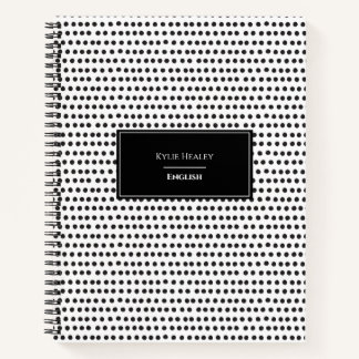Personalized Polka Dot Notebook
