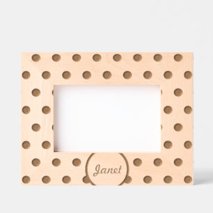 Personalized Polka Dot Picture Frame (Green)