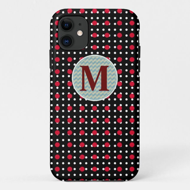 personalized polka dots Case-Mate iPhone case (Back)