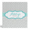 Personalized Polka Dots Chevron Gray Recipe Binder