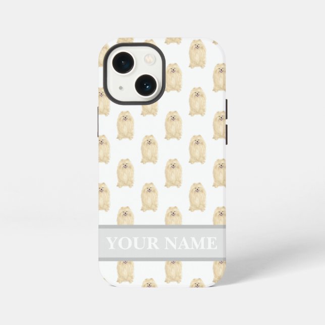 Personalized Pomeranian Dog iPhone Case (Back)
