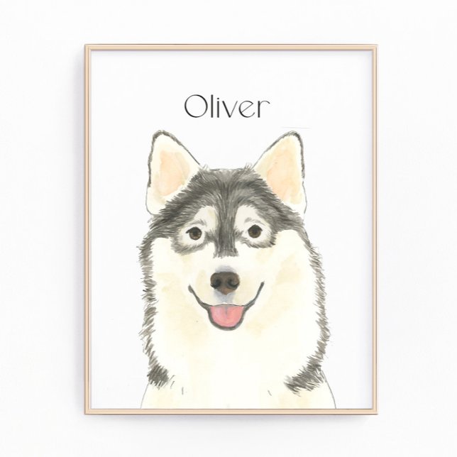 Personalized Pomsky Art Photo Print (Creator Uploaded)