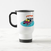 Personalized Pontoon Boat Travel Mug