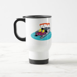 Personalized Pontoon Boat Travel Mug