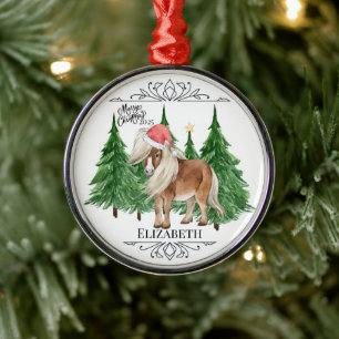 Personalized Pony Christmas Ornament Keepsake