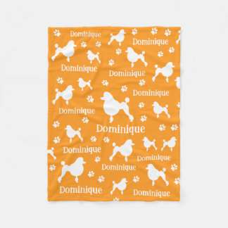 Personalized Poodle Blanket Custom Dog Lover Gift