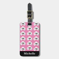 Personalized Poodle Pattern Cute Pink