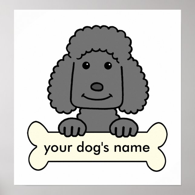 Personalized Poodle Poster (Front)
