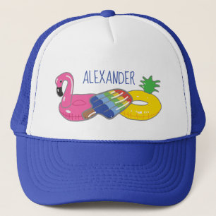 Personalized Pool Float Summer Fun Trucker Hat